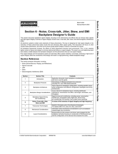 Section 6 - Noise, Cross-talk, Jitter, Skew, and