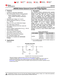 LM2936Q Ultralow Quiescent Current LDO Voltage Regulator (Rev. D)