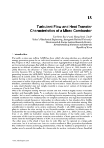 Turbulent Flow and Heat Transfer Characteristics of a Micro