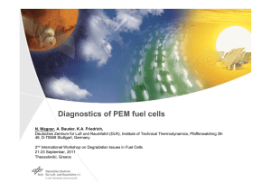 Diagnostics of PEM fuel cells