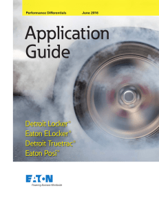 Eaton Performance Differentials Application Guide