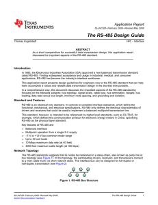 The RS-485 Design Guide (Rev. B