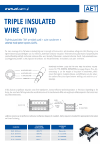 triple insulated wire (tiw)