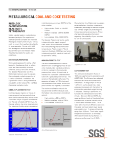 Metallurgical Coal and Coke Testing