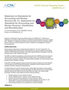 Statement on Standards for Accounting and Review