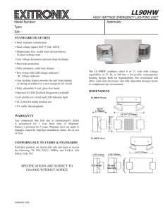 LL90HW Spec Sheet