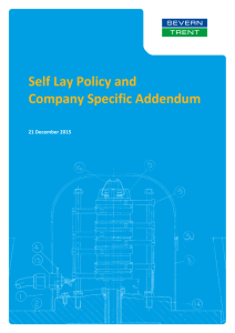 Self Lay Policy and Company Specific Addendum