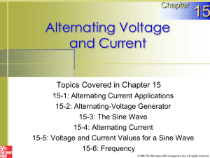 Alternating Voltage and Current