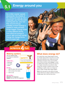 Pearson Science 8 Student Book, Unit 5.1 - Energy