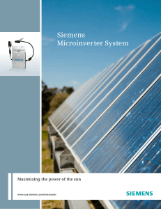 Siemens Microinverter System