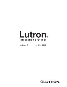 Lutron integration protocol 040249