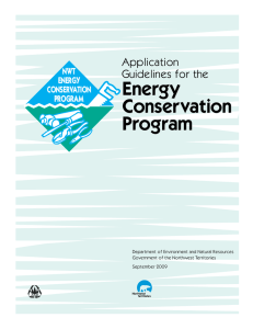 Energy Conservation Program Energy Conservation Program