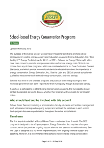 School-based Energy Conservation Programs