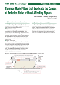 Common Mode Filters that Eradicate the Causes of Emission Noise