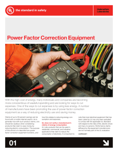 Power Factor Correction Equipment