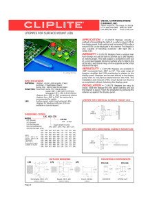 LITEPIPES FOR SURFACE MOUNT LEDs