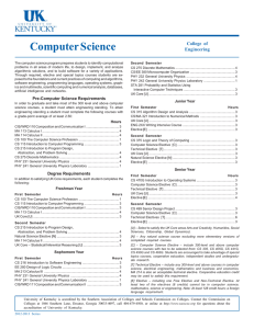 Computer Science - University of Kentucky