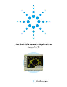 Jitter Analysis Techniques for High Data Rates