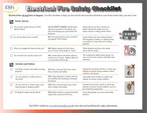 Electrical Fire Safety Checklist