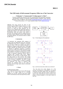 The EMI study of Self-resonant Frequency Effect on a ûuk Converter