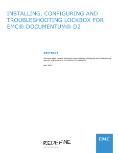 Installing, Configuring and Troubleshooting Lockbox for EMC