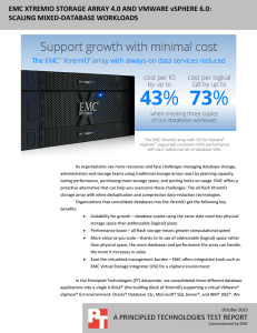 EMC XtremIO storage array 4.0 and VMware vSphere 6.0: Scaling