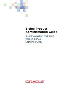 Siebel Product Administration Guide