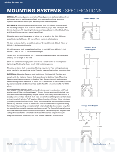 Mounting Systems Specifications