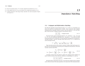 Impedance Matching