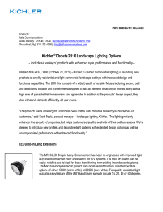 Kichler® Debuts 2016 Landscape Lighting Options