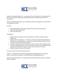 Keystone Consulting Engineers, Inc., is an award