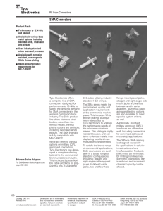 SMA Connectors - RF Coax Connectors