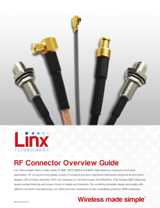 RF Connector Overview Guide
