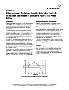 Measurement Technique Used to Determine 3 dB