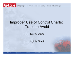 Improper Use of Control Charts: Traps to Avoid