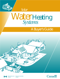 Solar Water Heating Systems - Ressources naturelles Canada