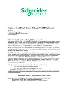 Impact of Short Circuit Current Rating on