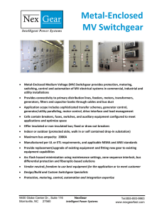 Metal-Enclosed MV Switchgear