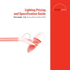 Lighting Pricing and Specification Guide