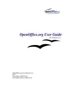OpenOffice.org User Guide