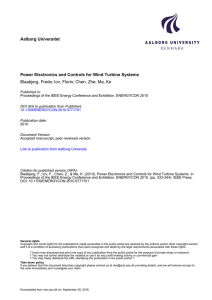 Power Electronics and Controls for Wind Turbine - VBN