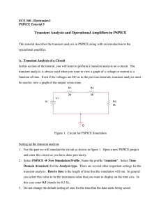 Tutorial 5: Transient Analysis and Operational Amplifiers in PSPICE