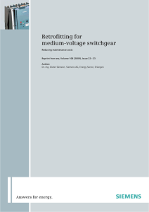 Retrofitting for medium-voltage switchgear