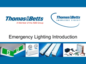 Emergency Lighting Introduction