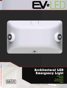 Architectural LED Emergency Light - Dual-Lite