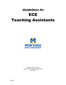 ECE Teaching Assistants - Montana State University