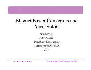 Power Converters and Accelerators