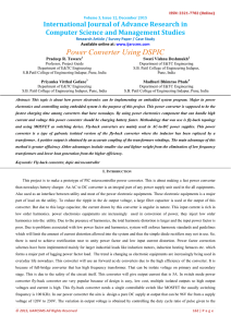 Power Converter Using DSPIC