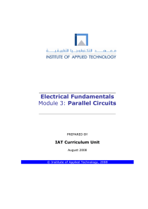 Module3 Parallel Circuits