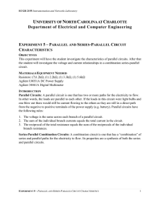 Parallel and Series-Parallel Circuit Characteristics